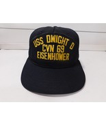 USS Dwight D Eisenhower CVN 69 Hat AJD Baseball Caps Men&#39;s Large Navy - $204.26 MXN