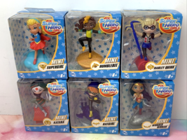 Lot of 6 DC Super Hero Girls Mini Figures 2016 Mattel NEW IN BOX Batgirl Harley - £19.35 GBP