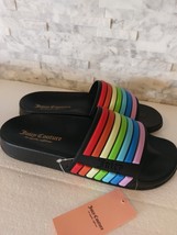 Juicy Couture Wynnie Rainbow Pool Slides Sandals Women&#39;s Shoes Size 7 - £9.32 GBP
