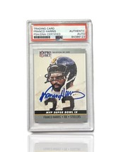 Franco Harris - 1990 SB MVP&#39;s signed Pittsburgh Steelers Auto Autograph Card PSA - £193.58 GBP