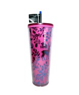 Pink Starbucks Color-Change Venti Tumbler Holiday Woodland Cup 24oz 2022 - £35.16 GBP
