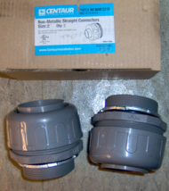 2 count Centaur WI NMFS200 Liquidtight 2&quot; Straight Connector 2 inch Non ... - $29.91