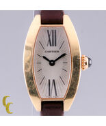 Cartier Mini Tonneau Lanieres 2592 18k Rose Gold Quartz Watch w/ Origina... - €4.662,09 EUR