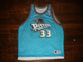 Vintage Grant Hill Detroit Pistons NBA Champion Reversible Jersey 48 - £56.09 GBP