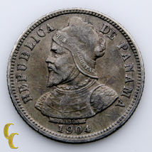1904 Panama 10 Centesimos (XF) Extra Fine Condition KM# 3 - $77.97
