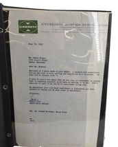 Vtg 1965 Airesearch Aviation Garrett Letter to Owner Photo Airplane DH125 Plane image 3