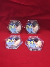 Jeff Gordon Set Of 4 Coasters EUC DuPont Motor Sports Nextel Cup NASCAR - $152.59 MXN