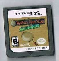 Nintendo DS Mystery Case Files MillionHeir Game Cart Only - $15.07