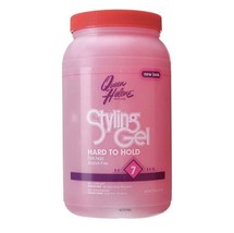 QUEEN HELENE Hard To Hold Hair Styling Gel, Pink - 5lbs Jumbo Size New Rare - £68.65 GBP