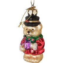 Bear Christmas Ornament Hand Blown Glass Thomas Pacconi Classics 2003 Holiday - £15.64 GBP