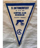 Wimpel Camping - Club - Niederelbe 1975 Hemmoor - Basbeck Oktoberfest - $220.96 MXN