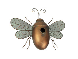 Rustic Metal Honey Bee Bird House Decorative Garden Decor Yard Tree Hang... - £39.46 GBP