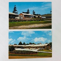 White House Lodge Motel Resturant New Brunswick Canada Vintage Postcard Lot of 2 - £5.20 GBP