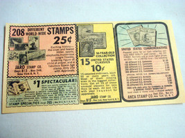 1964 Three Stamp Company Ad Jaro, Stamp Specialties, Anca Stamp Co. - $7.99