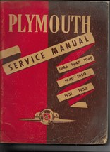 1946-1949 1950 1951 1952 Plymouth Shop Service Repair Manual - £35.50 GBP