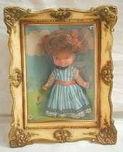 Vintage Arnold Hutter 1960&#39;s Mini Nursery Rhymes 5&quot; Doll in Picture Frame MCM - £23.72 GBP