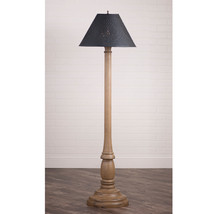 Woodspun Colonial Floor Lamp ~ &quot;Americana Pearwood&quot; Textured Finish &amp; Tin Shade - £592.70 GBP