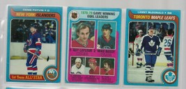 6 Topps 1979 Hockey Cards Nrmt Lafleur, Potvin, Dryden, Penalty Leaders - $7.88