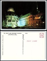 CANADA Postcard - Ottawa, The Library &amp; Parliament Buildings At Night DE - £2.57 GBP
