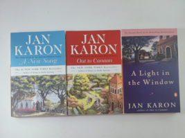 LOT OF 3 JAN KARON Light in the Window, Out to Canaan &amp; New Song Paperbacks - £9.43 GBP