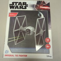 Star Wars Imperial Tie Fighter 3D Model Kit 116 Pieces 4D Cityscape Disn... - $14.50