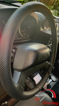 Perforated Leather Steering Wheel Cover For Nissan 300C Black Seam - £39.95 GBP