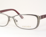 ESCADA VES793 0SA5 Silver /Purple UNIQUE RARE EYEGLASSES GLASSES FRAME 5... - $118.80
