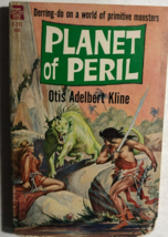 PLANET OF PERIL by Otis Adelbert Kline (1961) Ace pb F-211 Roy Krenkel cover art - £781.47 GBP