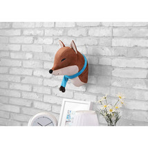 Piper Kids Brown Fox Animal Wall Decor (10 x 10 x 14 in) W/Hanging Loop; Mounts - £86.12 GBP