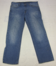 LUCKY BRAND Men&#39;s Blue Jeans W38 L32 &quot;Vintage Straight&quot; 100% Cotton Mid ... - $24.98