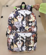 Cute Kitten Cats /  Dogs Print Backpack for Teenager Boy Girl Children School Ba - £119.80 GBP