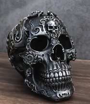 Gothic Black El Diablo Inferno Fire Tattoo Devil Hell Dragon Skull Figurine - £26.31 GBP