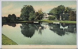 Ivoryton Conn View on Falls River Boat House 1910 to Spartansburg Pa Postcard K8 - £11.75 GBP