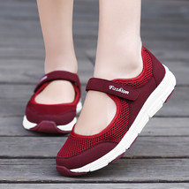 New Women Flats Spring Summer Ladies Mesh Flat Shoes Women Soft Breathable Sneak - £21.08 GBP