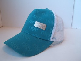 Molson Dry Beer Snapback Trucker Hat with Attached Metal Badge Aqua Cap - £12.17 GBP