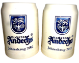 2 Andechser Kloster Andechs 2012 salt-glazed German Beer Steins - $19.50