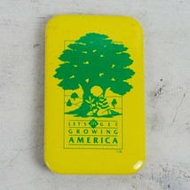 Vintage McDonald&#39;s Let&#39;s Get Growing America 2.75&quot; Pinback Button Advert... - £11.94 GBP