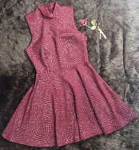 City Studio Burgundy Dress Silver Accents Size 9 - $35.00