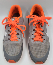 Nike Air Max Dynasty 2 Size 7Y US Orange Grey Breathable Running Shoes - £16.53 GBP