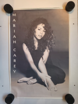 1994 Mariah Carey Poster Columbia Sony Music Sephia Black and White 24x36 - $54.40