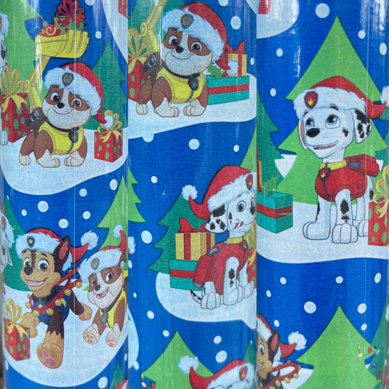 Primary image for 2 Rolls Paw Patrol Snow Days Christmas Gift Wrapping Paper  40 sq ft Total