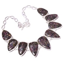 Copper Watermelon Tourmaline Handmade Fashion Necklace Jewelry 18&quot; SA 720 - £14.62 GBP