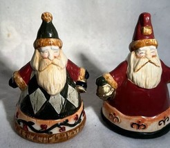 Jim Shore Santa Salt Pepper Shaker Set 2002 Holiday Traditions Christmas Serving - £12.41 GBP