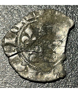 1285-1314 France Philip IV &#39;The Fair&#39; 2 Dt. Silver Double Tournois Medie... - £31.13 GBP