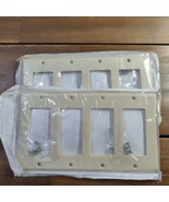 **2-pack** Leviton Ivory Decora Standard 4-Gang Wallplate GFCI GFI 80412-I - €5,88 EUR