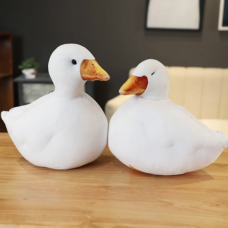 Creative Call Duck Plush  Soft Stuffed Cartoon Animal White Duck Doll Home Decor - $17.49