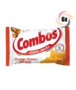 6x Bags Combos Baked Snacks Cheddar Cheese Stuffed Pretzels 1.7oz Fast S... - £11.67 GBP
