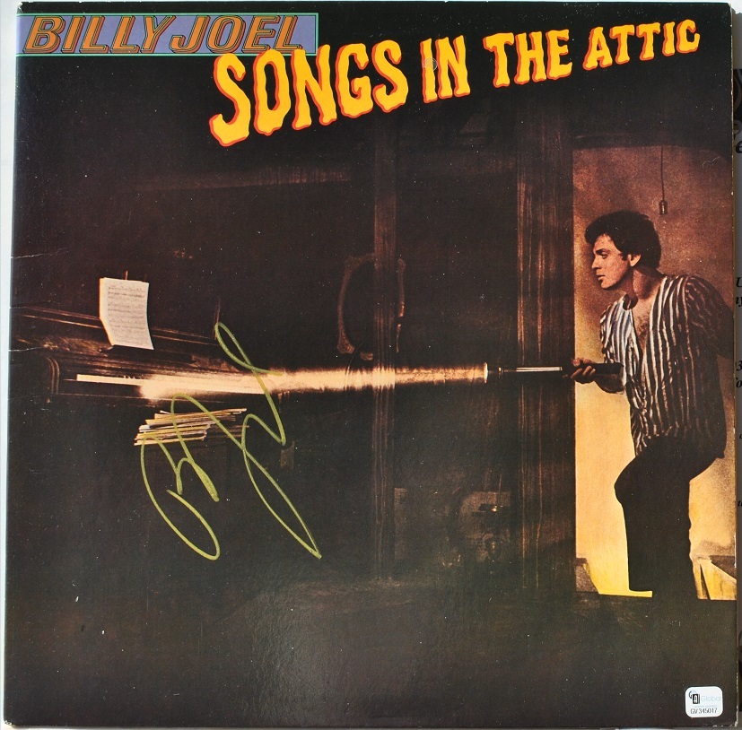 BILLY JOEL - SONGS IN THE ATTIC SIGNED ALBUM w/COA - $239.00