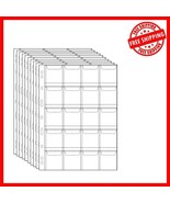 10-Pack Coin Pages - 20 Pocket Insert Sheets for Safe Storage - $385.28 MXN