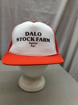 trucker hat baseball cap Vintage Snapback Mesh Retro Dalo Stock Farm Ag Angus - £31.78 GBP